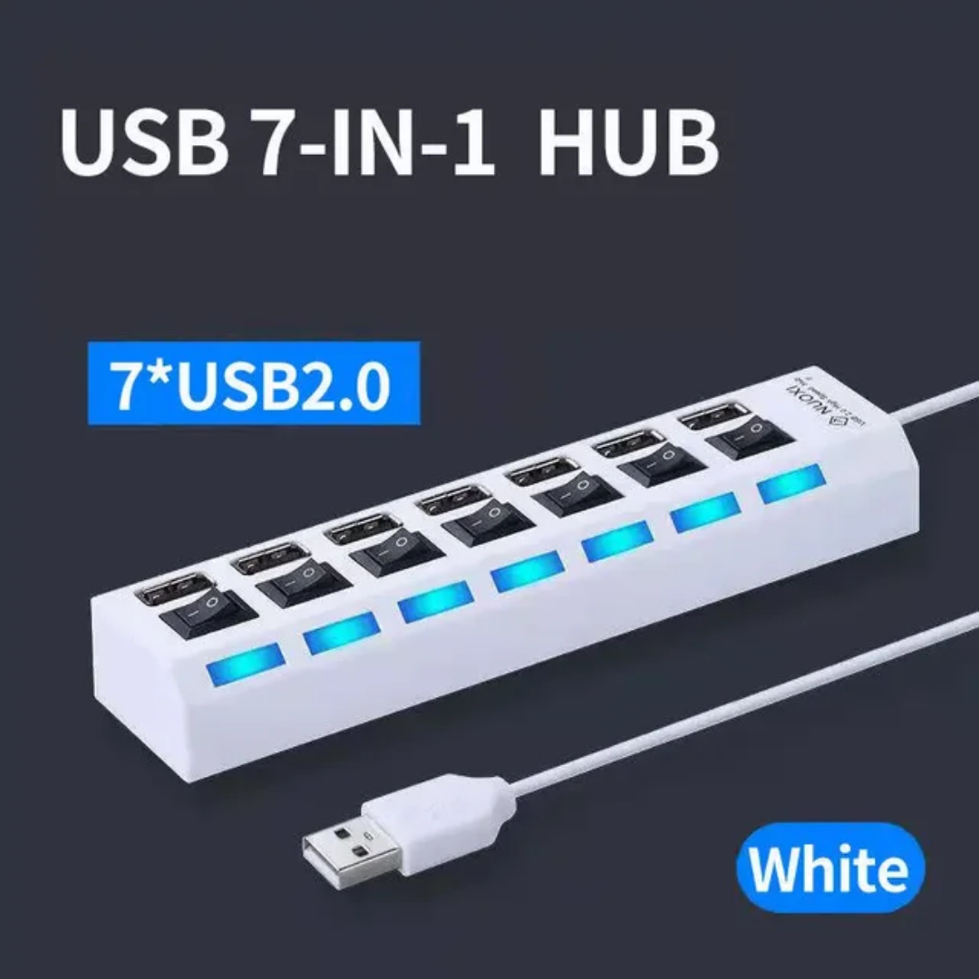 Hub Multi-Port USB (7 Ports)