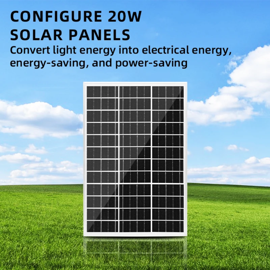 Ventilateur Rechargeable GDTIMES AC/DC Metal Grill