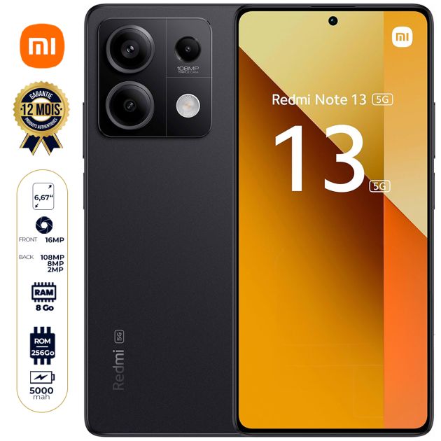 Redmi Note 13 – 256 Go / 8 Go RAM