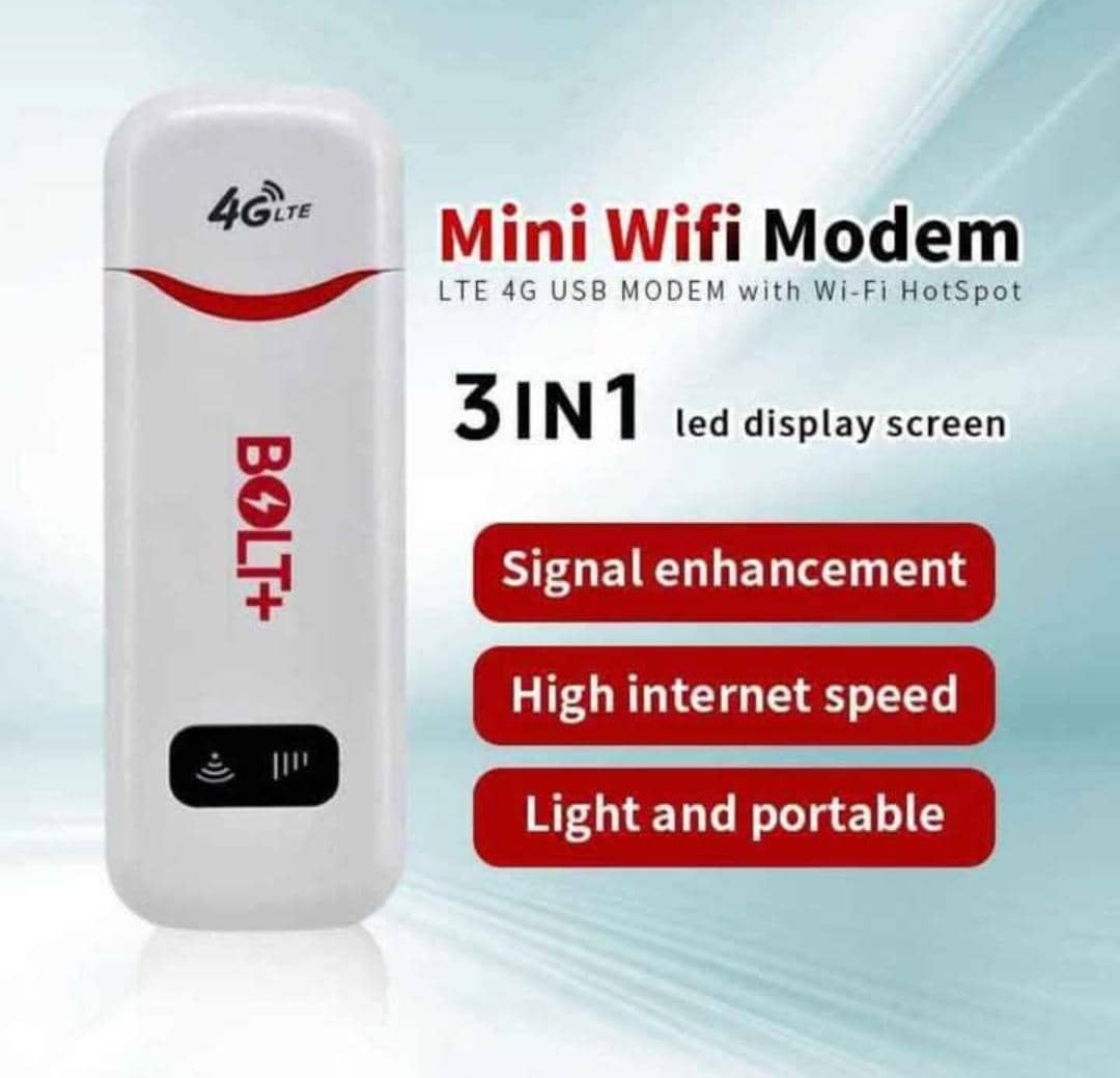 Mini WiFi Modem LTE 4G BOLT+ – Connectivité Rapide