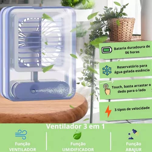 Ventilateur brumisateur portable
