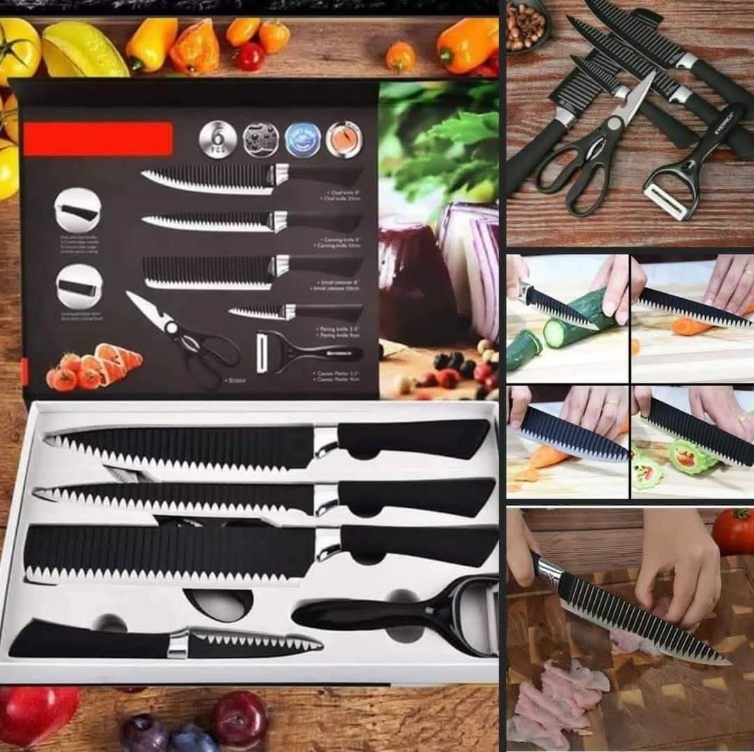 Pack de 6 Couteaux de Cuisine 