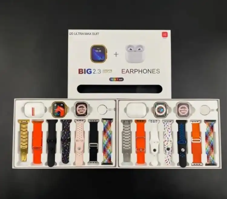 Smart Watch i20 Ultra Max Suit –Un coffret 10-en-1